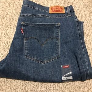 Levi's Women’s Shaping Straight Blue Jeans        33 x 32